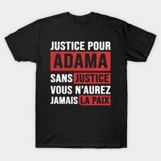 Justice Pour ADAMA T-Shirt